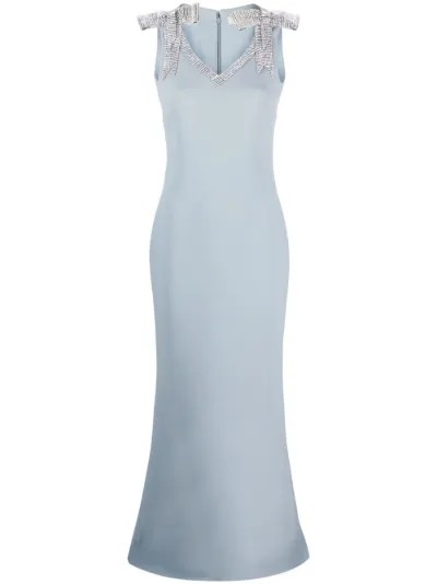 Elie Saab crystal embellished mermaid maxi dress Eraldo DE