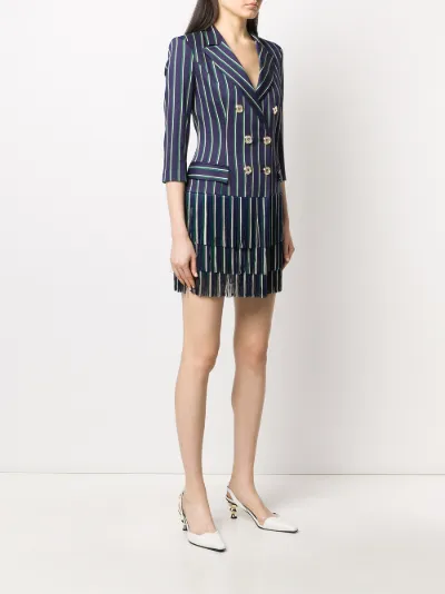Abito corto a righe | Elisabetta Franchi | Eraldo.com