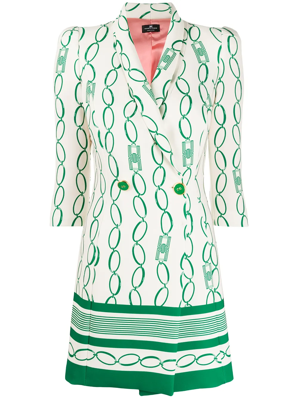 chain-link print dress | Elisabetta Franchi | Eraldo.com
