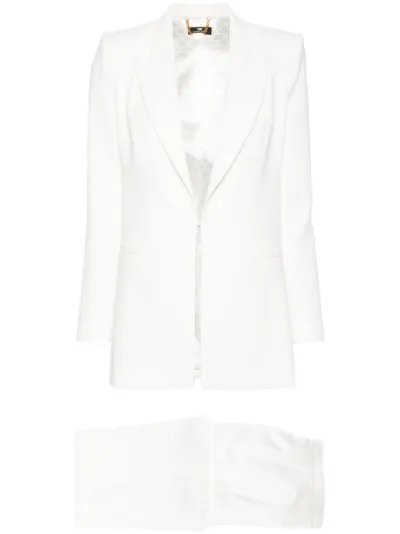 crepe textured suit Elisabetta Franchi Eraldo