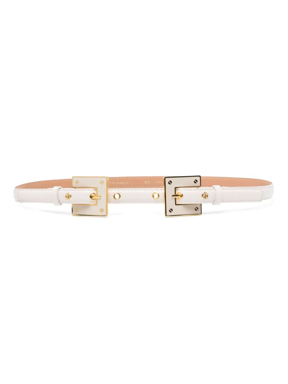 logo buckle slim belt Elisabetta Franchi Eraldo