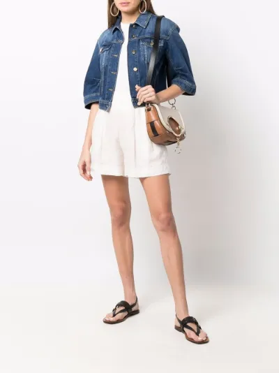 short-sleeve denim jacket | Elisabetta Franchi | Eraldo.com