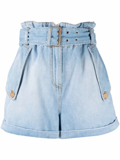 Shorts denim a vita alta | Elisabetta Franchi | Eraldo.com
