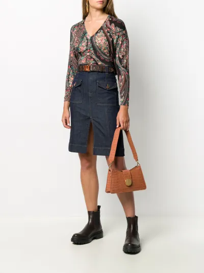 バッグ elleme Baguette Tabaco Baozi Leather Tabacco - Designer Leather Handbag - Elleme