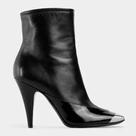 square toe leather boots