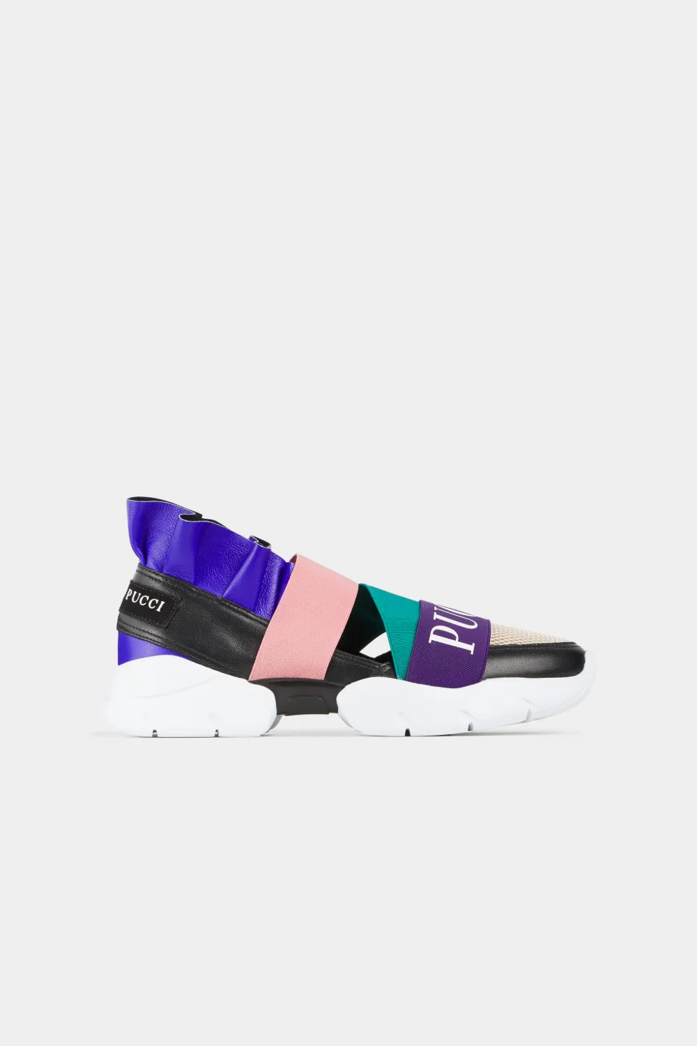 emilio pucci ruffle sneakers