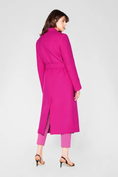 bright pink long coat