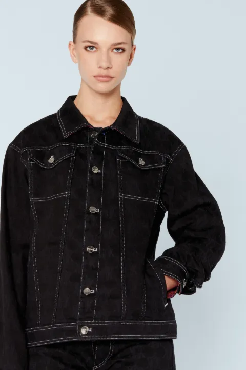 monogram denim jacket