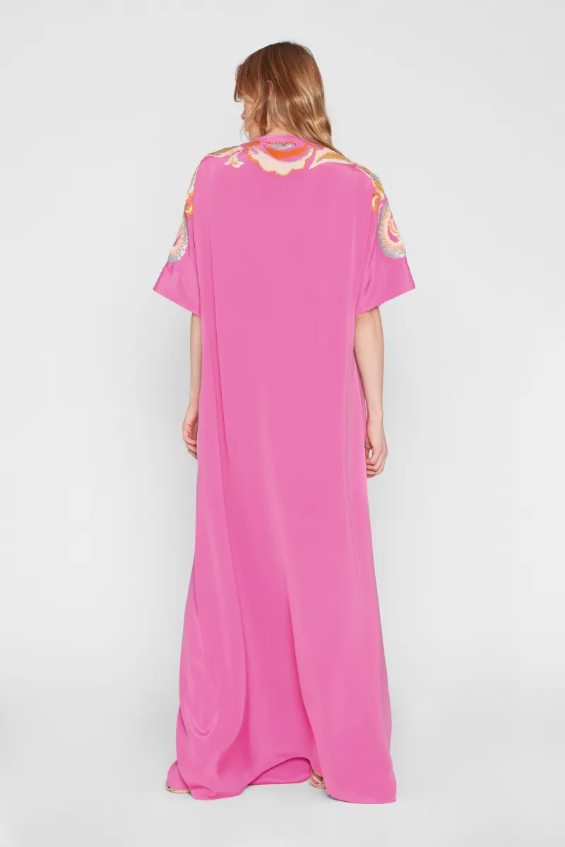 silk kaftan dress