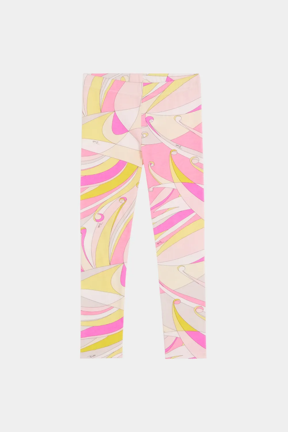 Abstract Floral Print Leggings in pink 