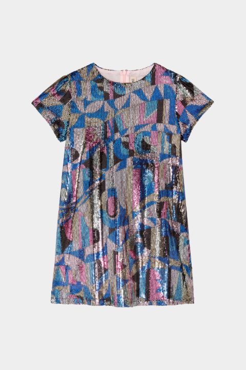 sequin t shirt dress