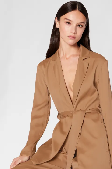 tan longline blazer