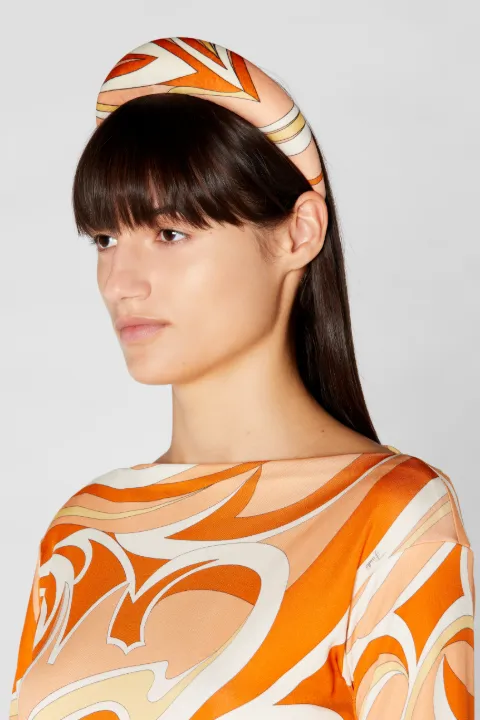 Nuagesプリント ベルベットヘアバンド Emilio Pucci エミリオ プッチ