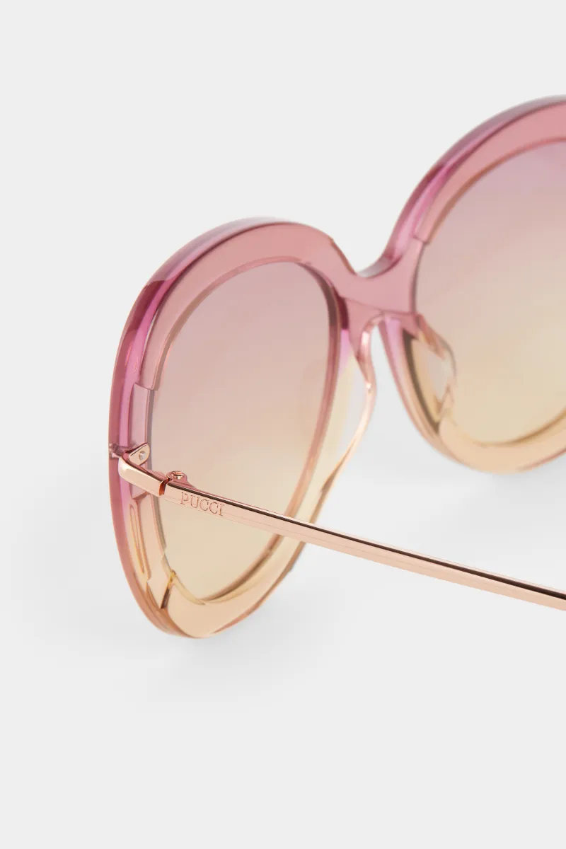 Occhiali da sole a farfalla in rosa | PUCCI