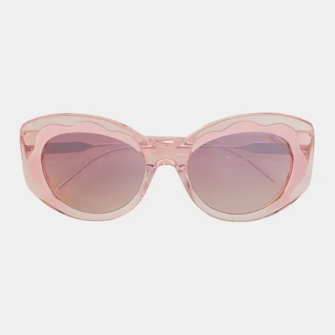 Occhiali da sole con montatura trasparente in rosa | PUCCI