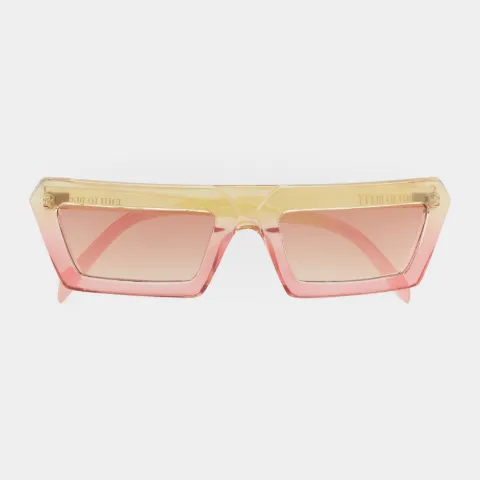 Occhiali da sole rettangolari dégradé in rosa | PUCCI