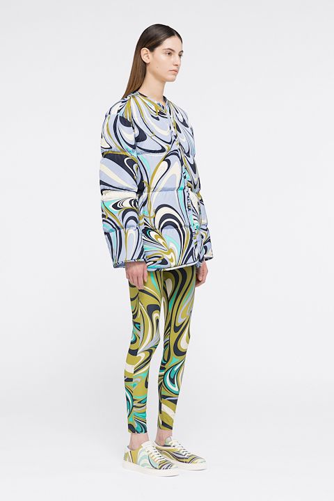 printed quilted jacket