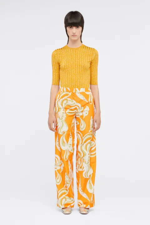 Pantaloni con stampa Farfalle in arancione | PUCCI