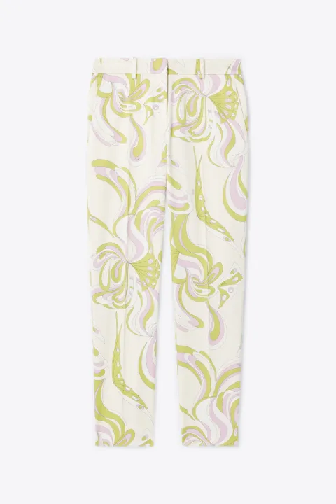 Pantaloni con stampa Farfalle in bianco | PUCCI