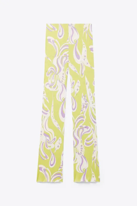 Pantaloni con stampa Farfalle in verde | PUCCI