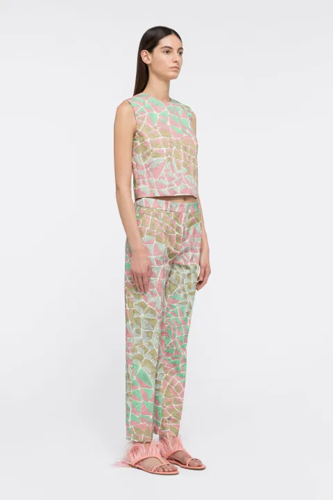Pantaloni con stampa Tartuca in blu | PUCCI