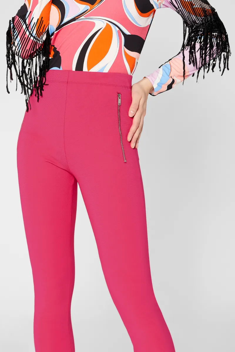 Waist Zipped Leggings in pink | PUCCI
