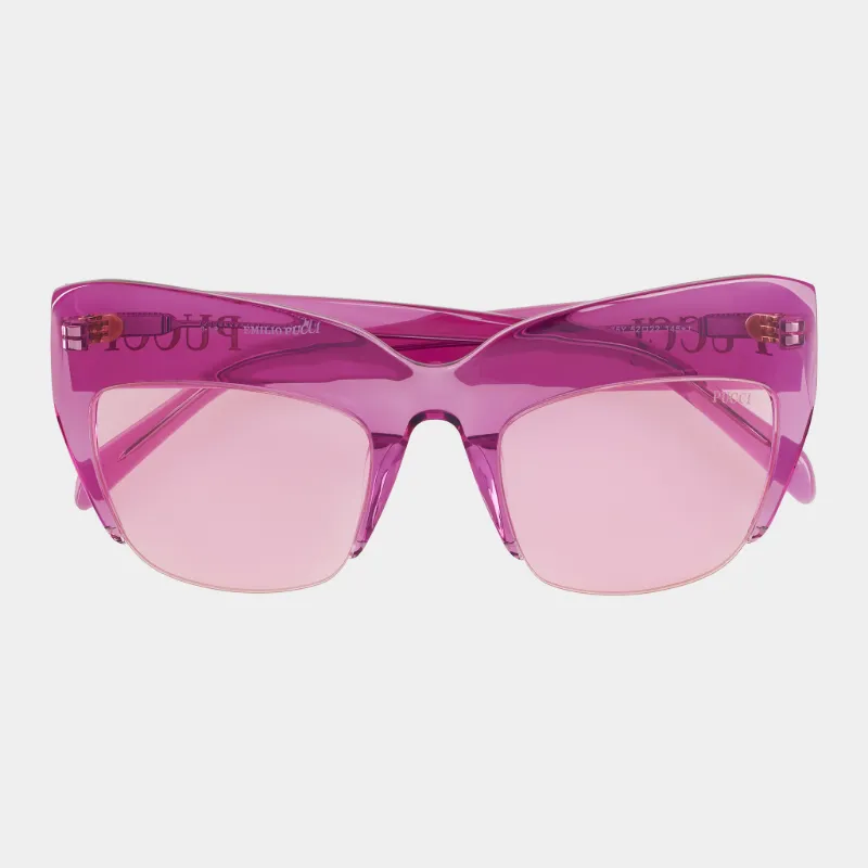 oversized pink glasses