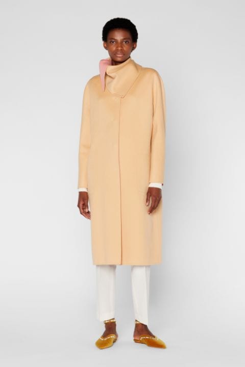 Reversible Double-Faced Wool Coat