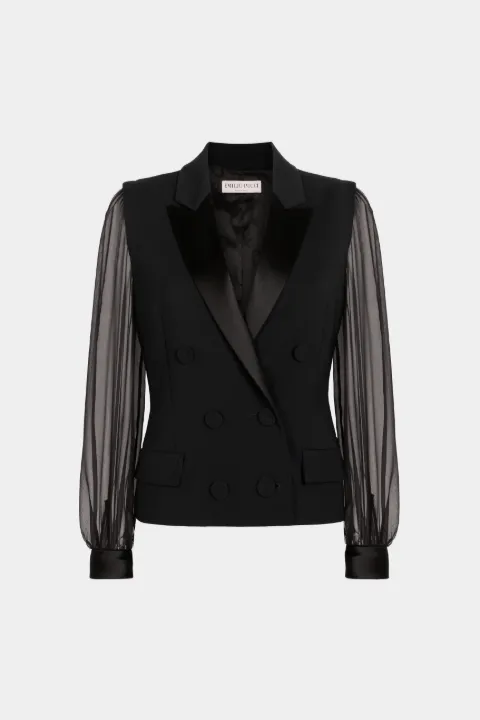 sheer blazer jacket