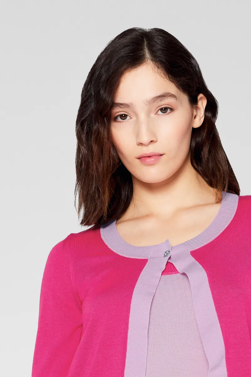 single button sweater