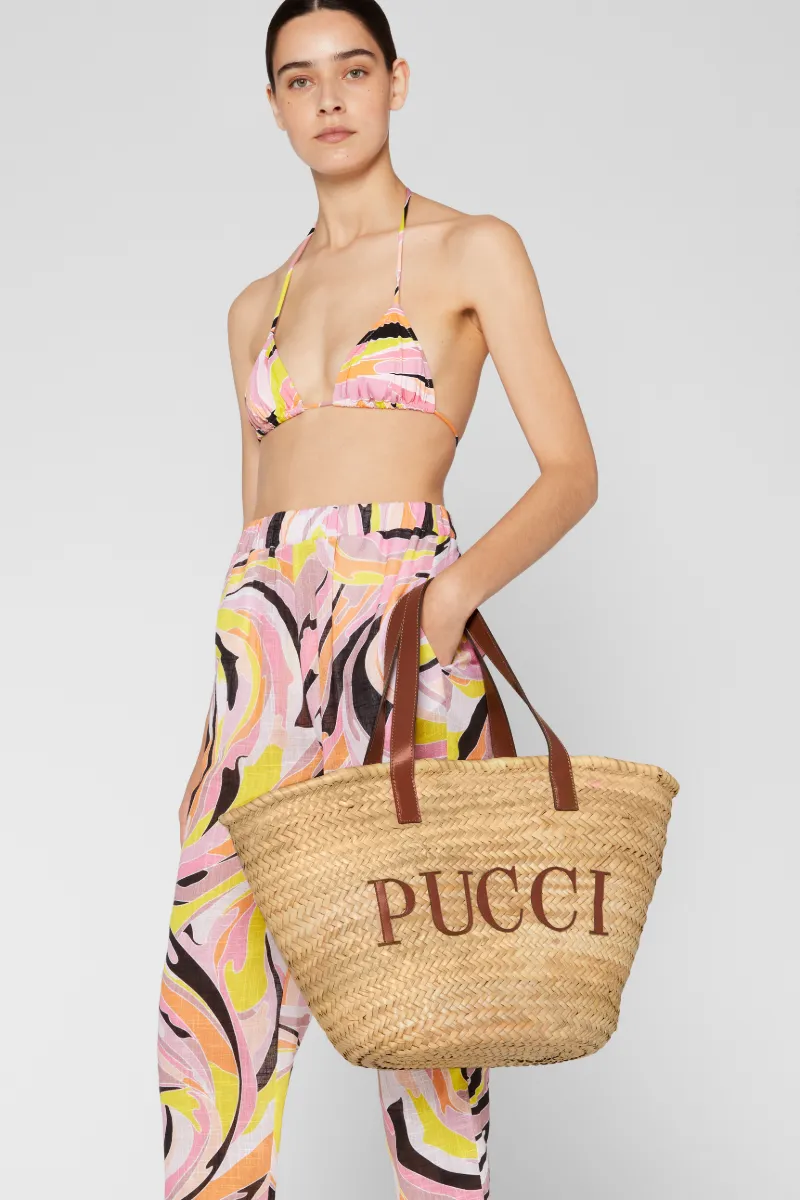 Vetrateプリント ロゴバスケットバッグ | Emilio Pucci エミリオ・プッチ