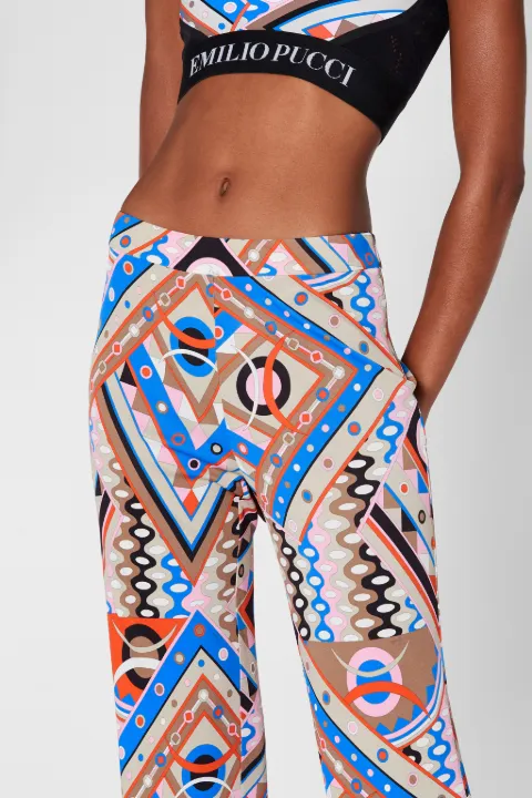 baby blue flared trousers