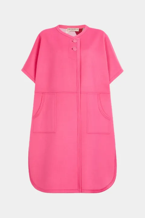 pink wool cape