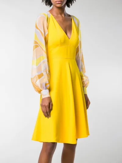 emilio pucci yellow dress