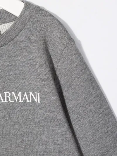 emporio armani crew neck logo sweatshirt
