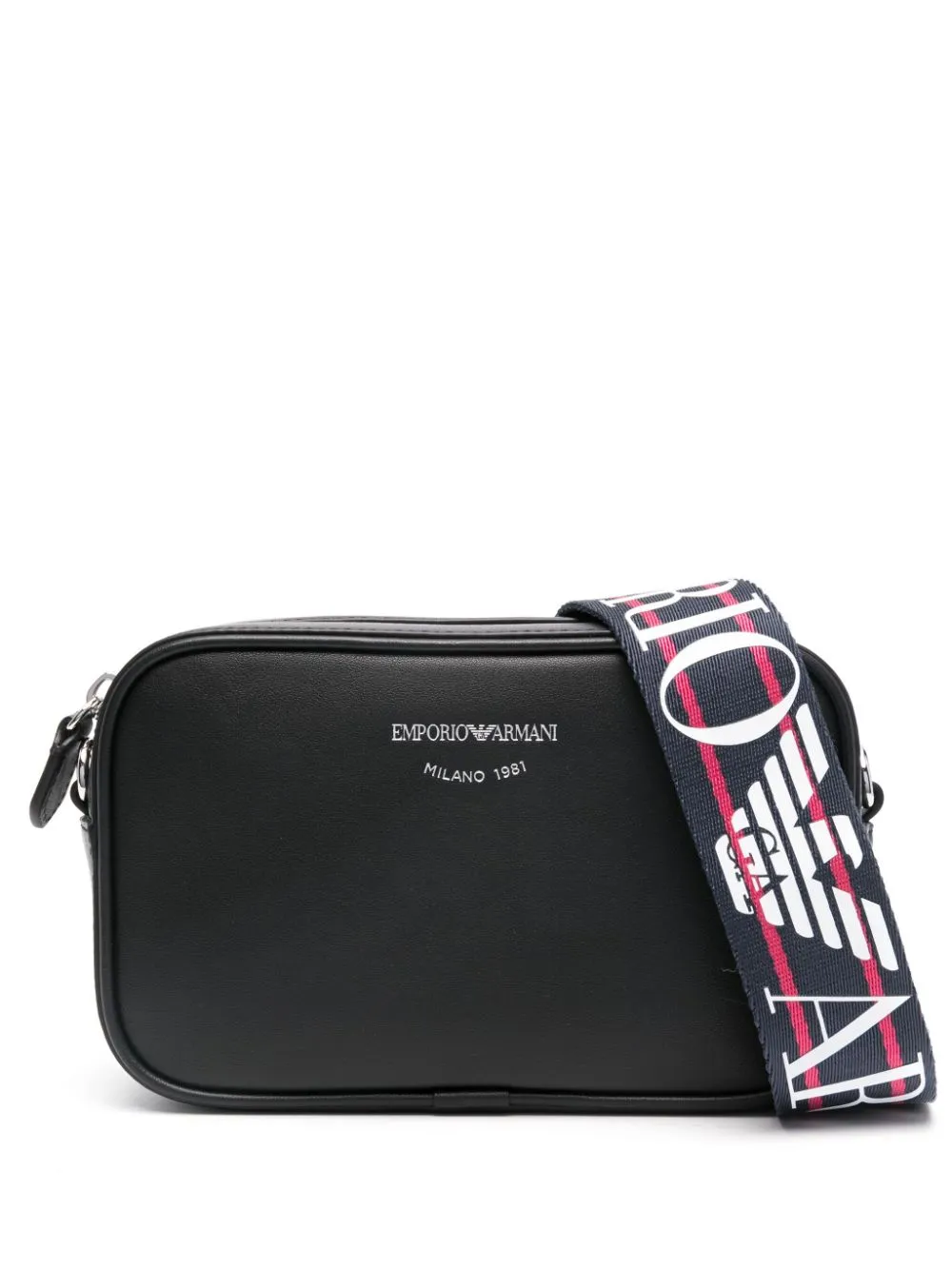 Emporio Armani logo debossed crossbody bag Eraldo FK