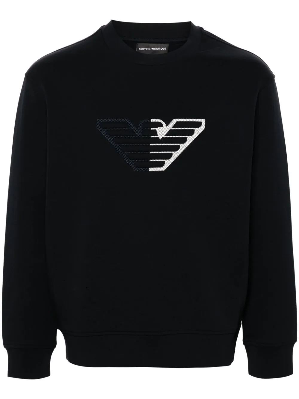 Armani embossed sweatshirt on sale