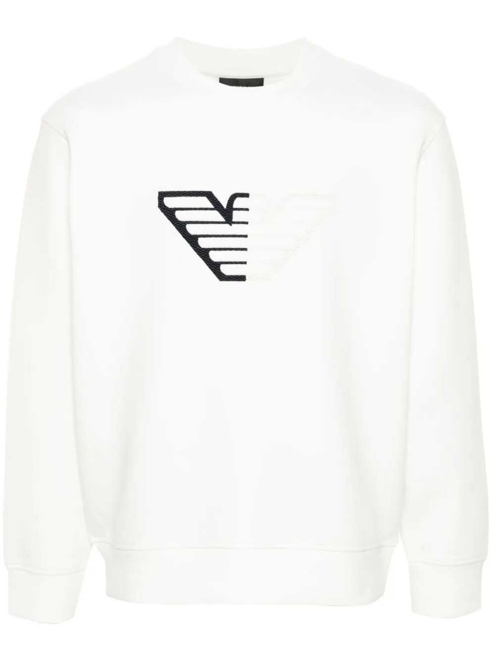 Emporio Armani logo embossed jersey sweatshirt Eraldo FK