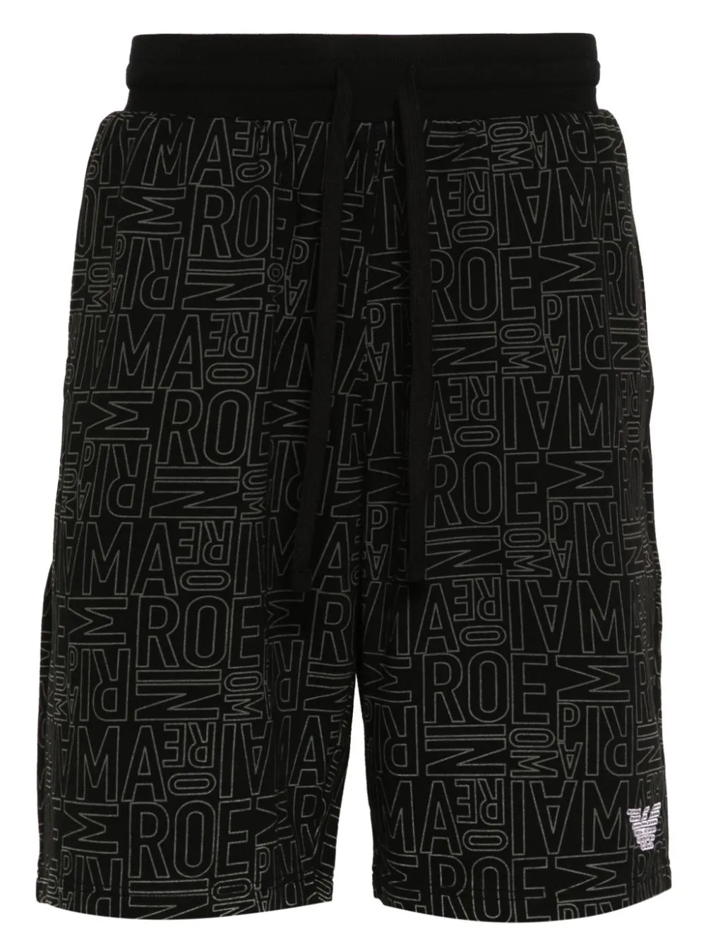 Emporio Armani logo print cotton shorts Eraldo IO