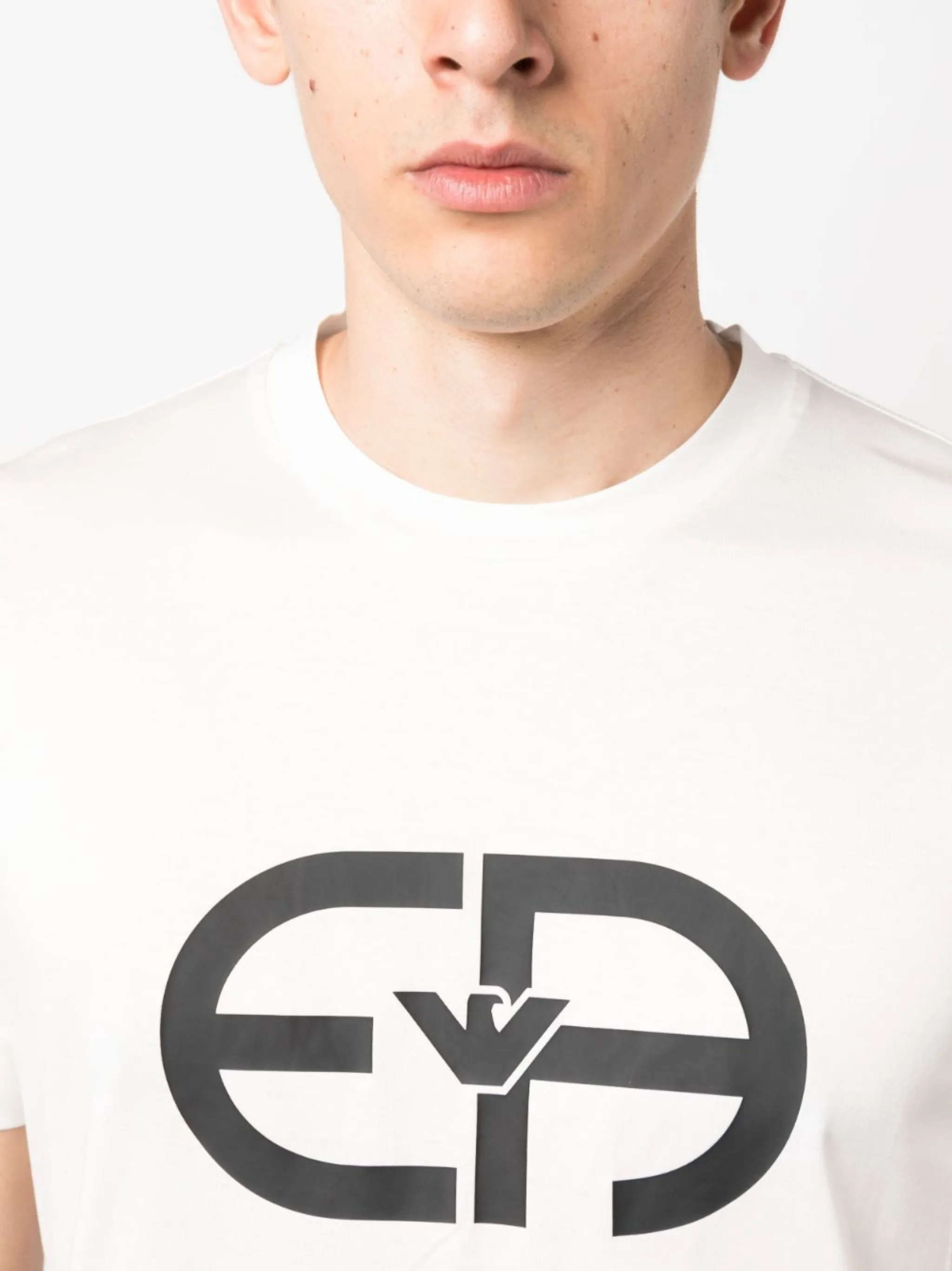 Emporio armani logo crew sweatshirt deals