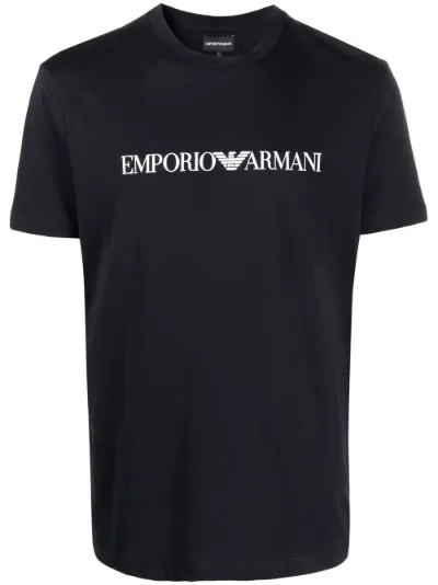 Emporio Armani logo print T shirt Eraldo US