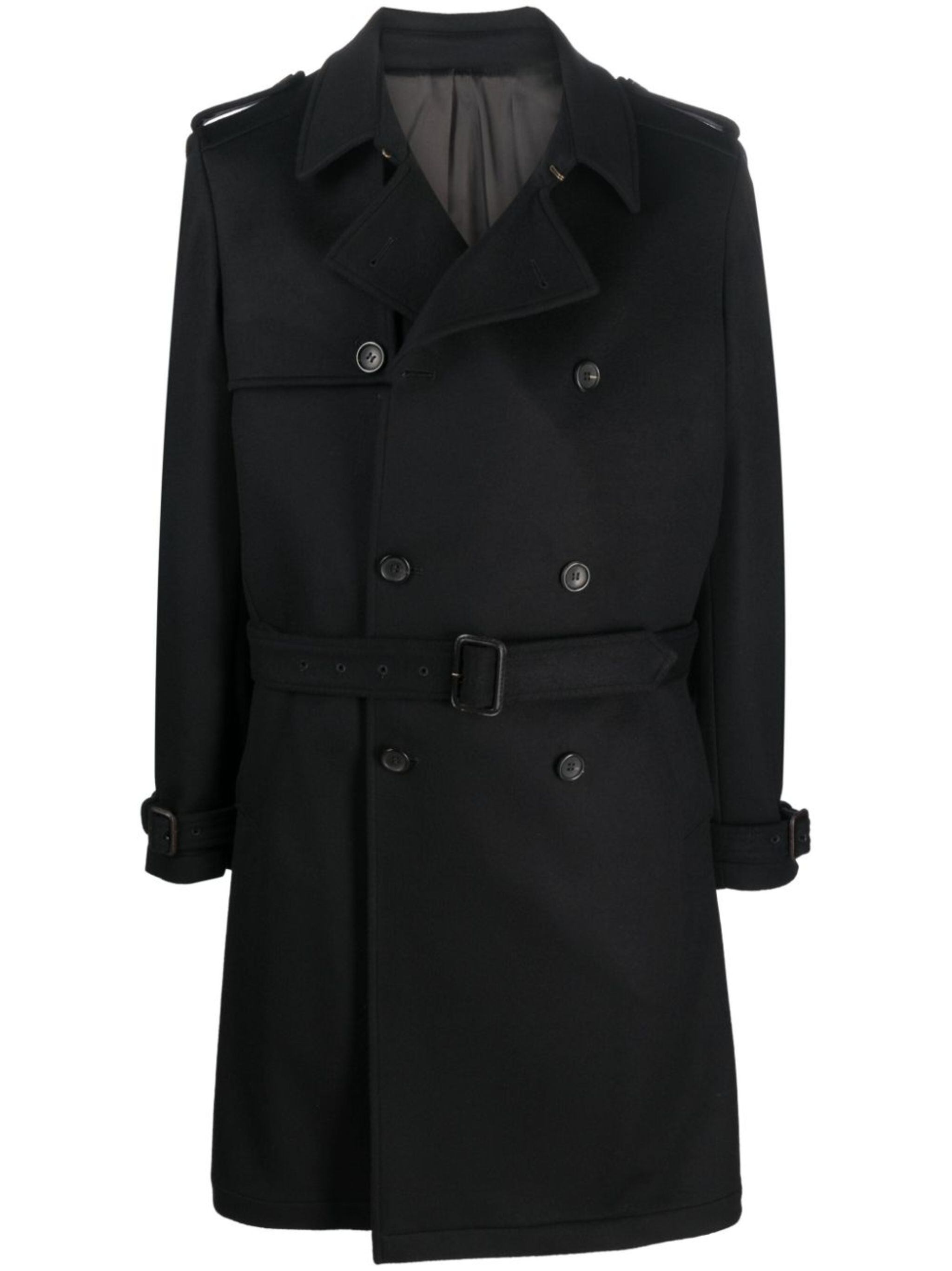 belted-waist virgin-wool trench coat | ERALDO | Eraldo.com