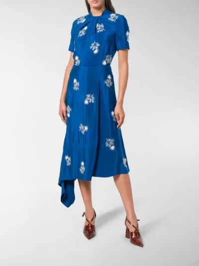 embroidered wrap skirt