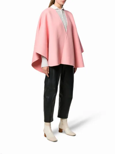 pink cape coat