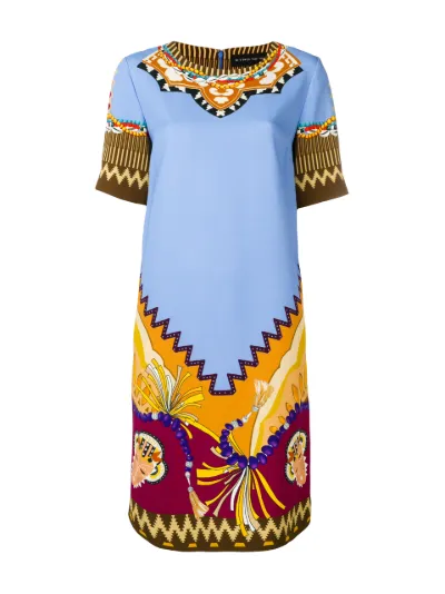 african print tunic dress