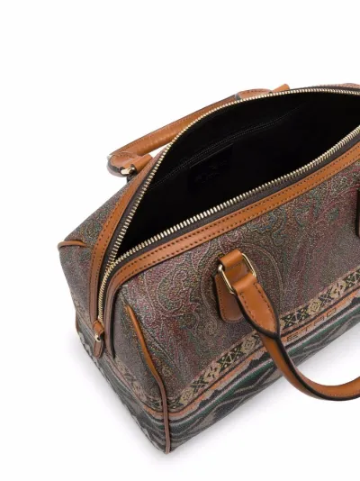 ETRO Bauletto Twister abstract-pattern bag brown | MODES