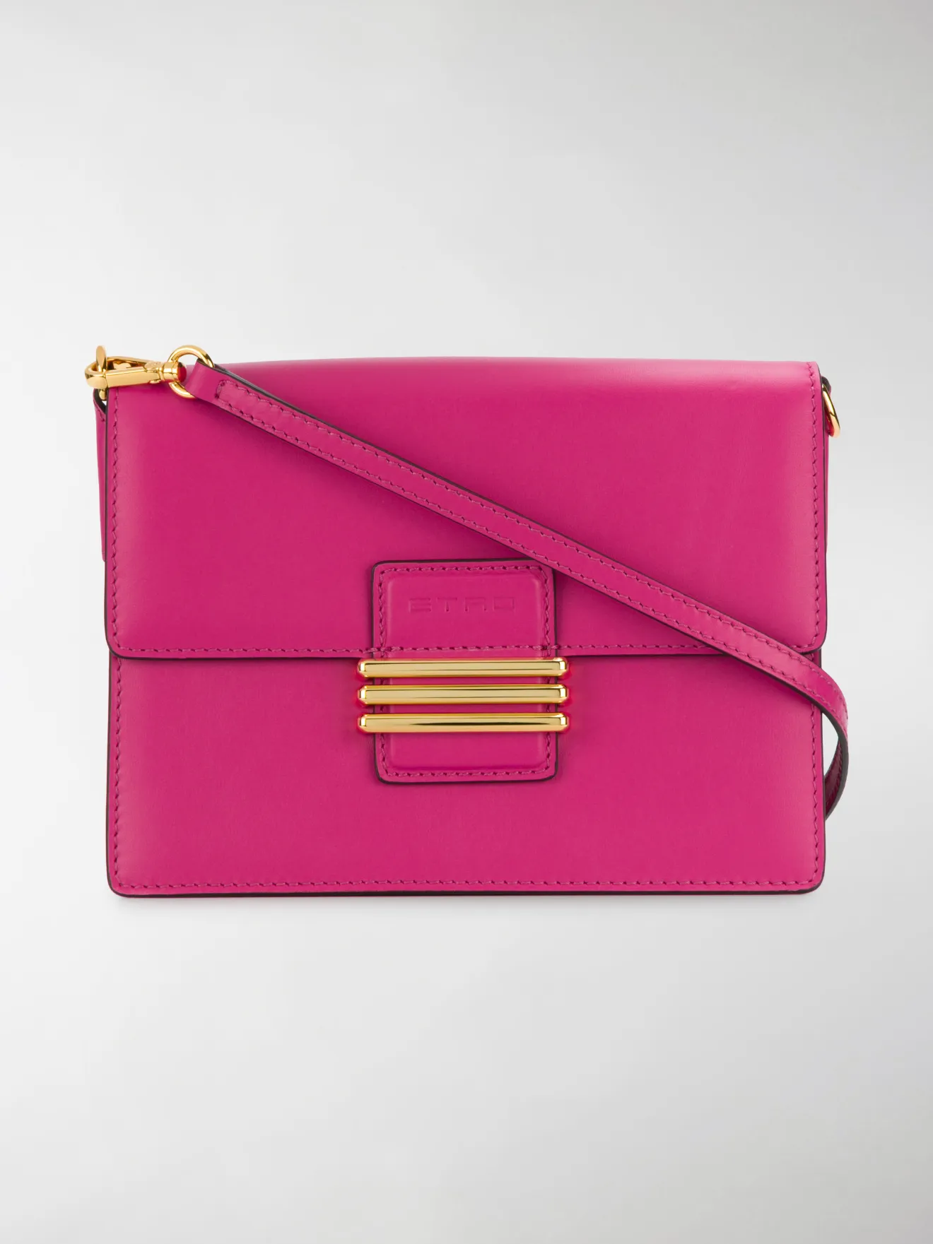 Etro Embroidered Strap Crossbody Bag Pink Modes