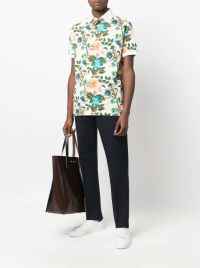 floral print polo