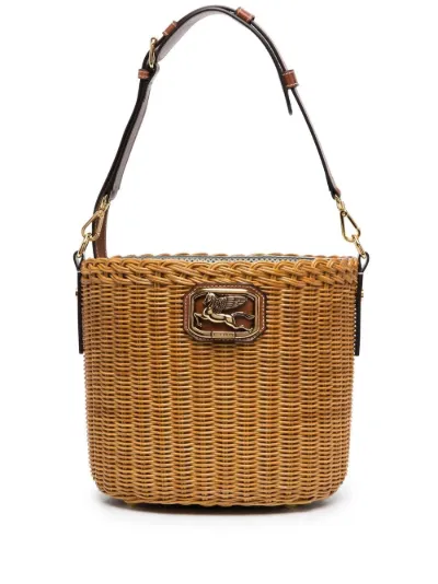 wicker bucket bag