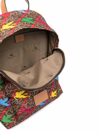 paisley print backpack